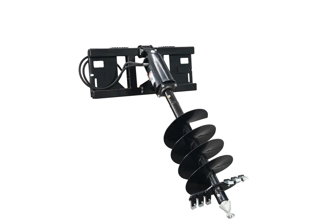12" Skid Steer Auger Drive Attachment – 46" Digging Depth, Standard Flow, Planetary Drive
