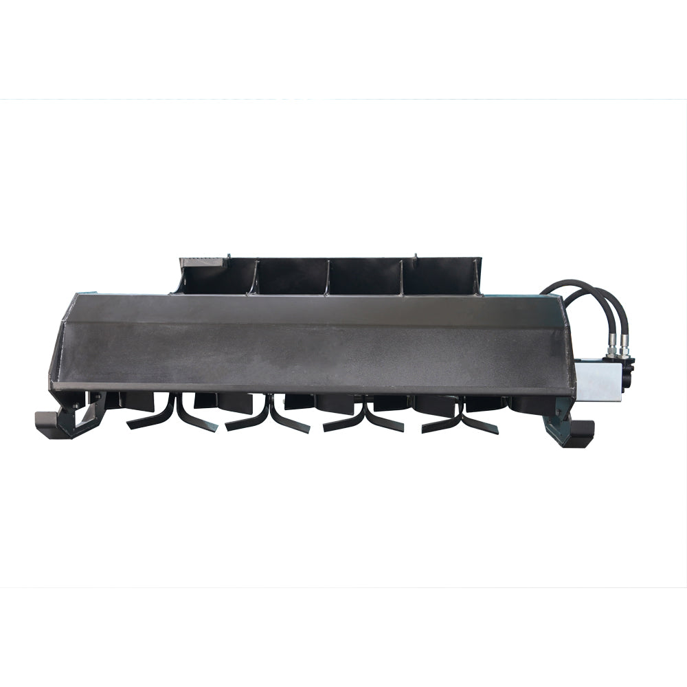 attachMan 72" Skid Steer Bi-Directional Driven Rotary Tiller Attachment - Heavy Duty Direct Drive