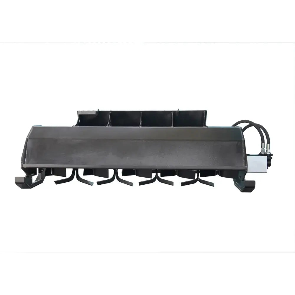 72" Heavy-Duty Skid Steer Bi-Directional Rotary Tiller Attachment, Universal Quick Attach