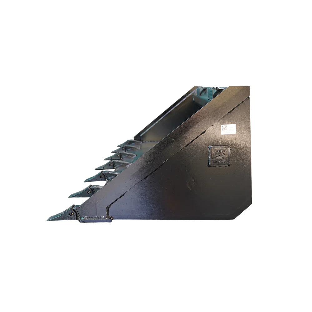 72 Inch Heavy Duty Skid Steer Dirt Tooth Bucket