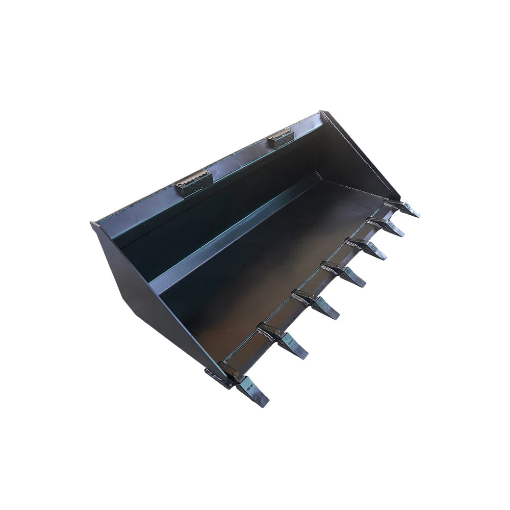 72 Inch Heavy Duty Skid Steer Dirt Tooth Bucket