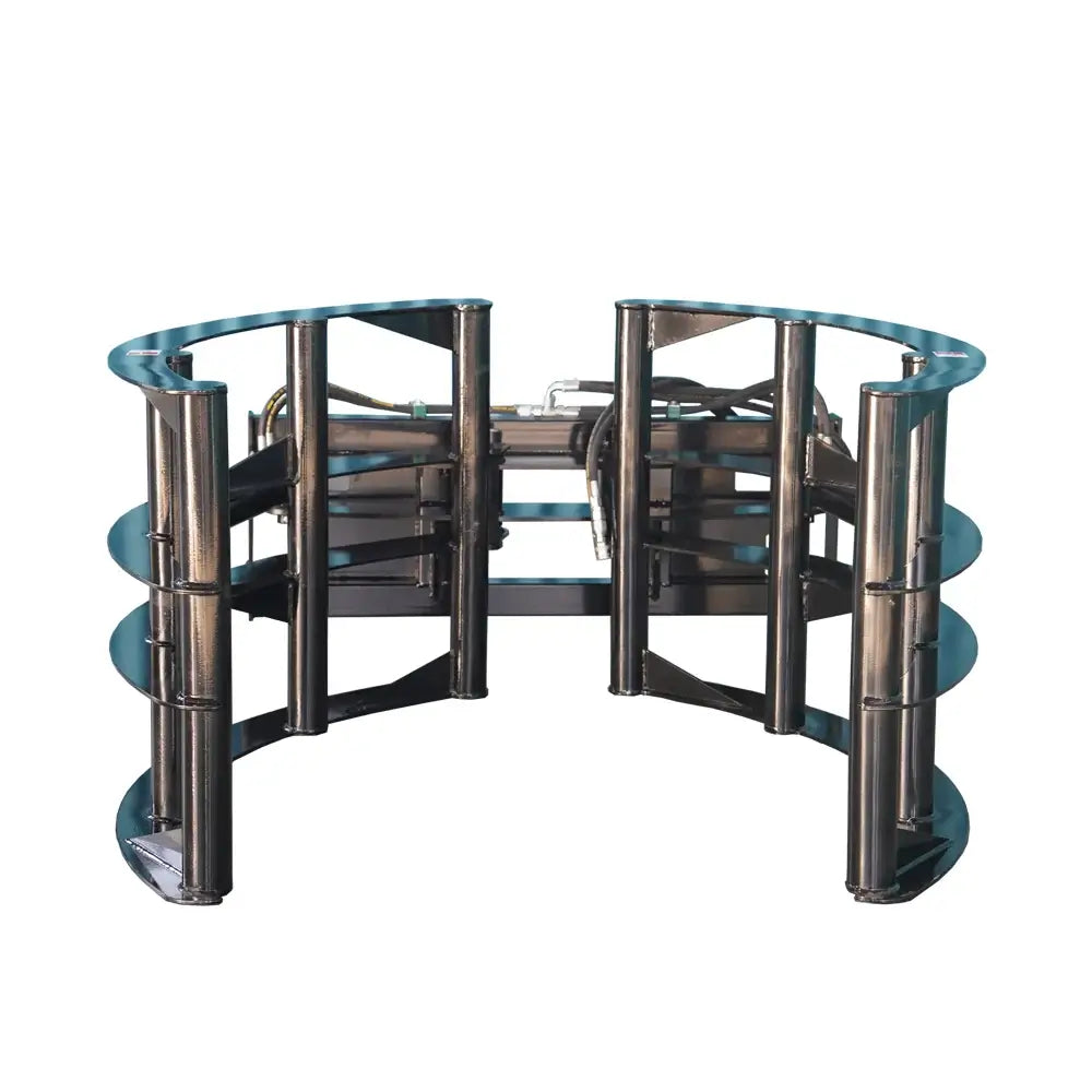 Hydraulic Skid Steer & Tractor Hay Bale Grab, 2800 lb Round Bale Handler, Universal Quick Attach