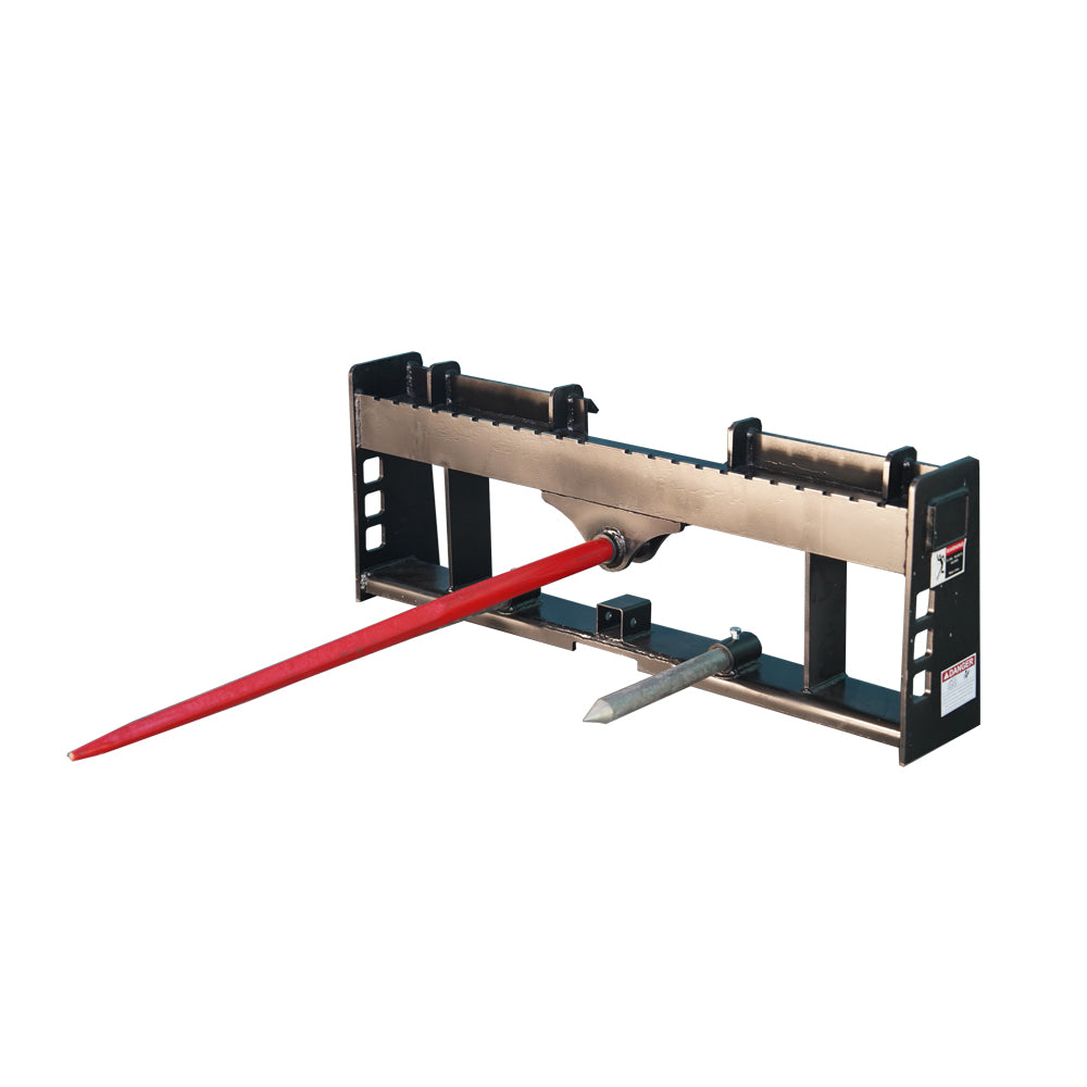 attachMan 42" Pallet Fork Frame & Hay Spear Combo with 2" Trailer Hitch Receiver - 3000 lbs Capacity