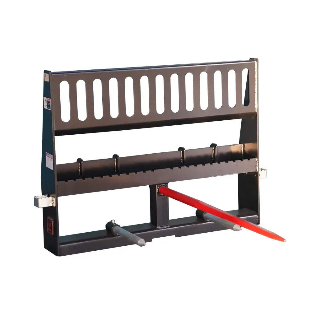 48" Pallet Forks & Hay Spear Combo Attachment - 5,070 lb, Universal Quick Attach