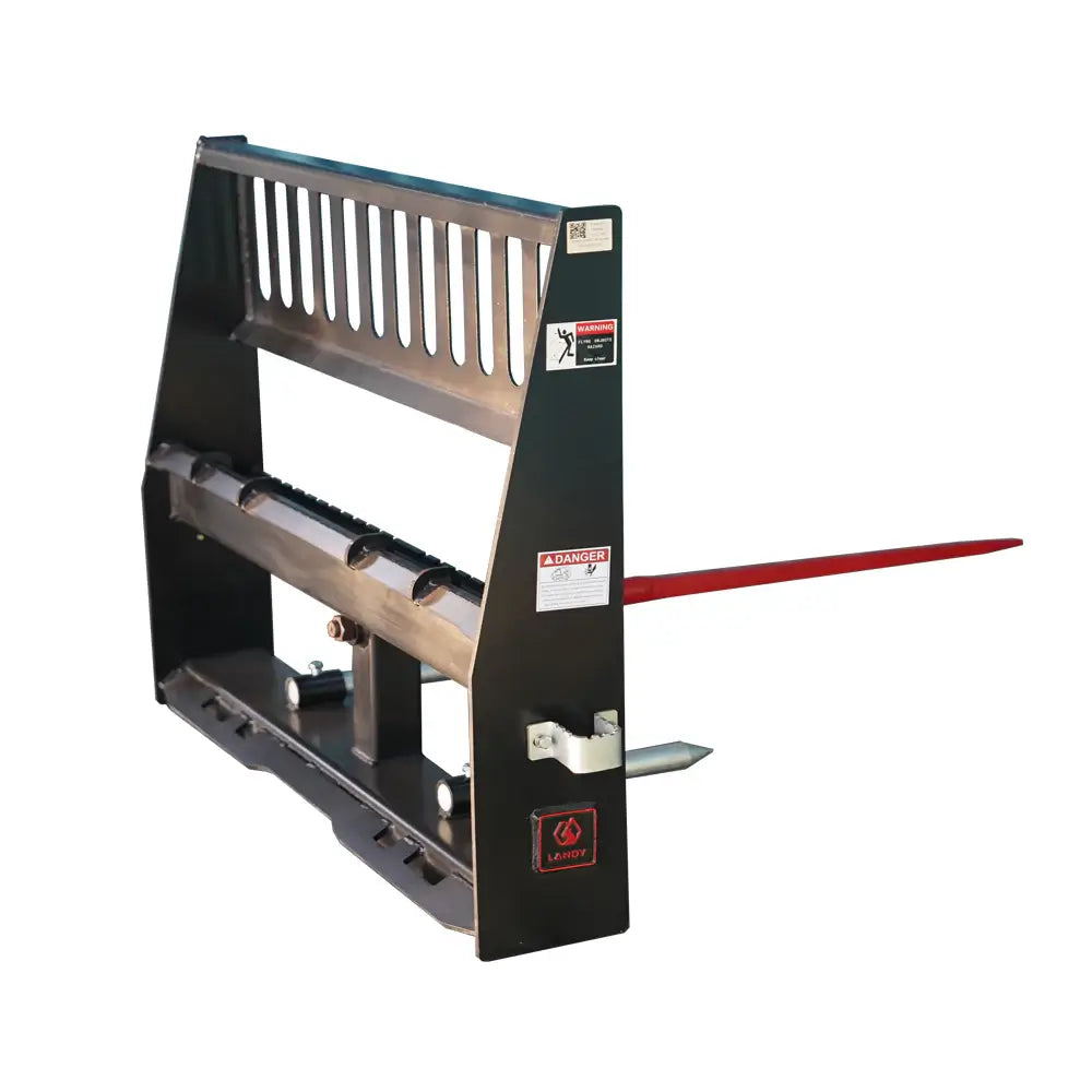 48" Pallet Forks & Hay Spear Combo Attachment - 5,070 lb, Universal Quick Attach