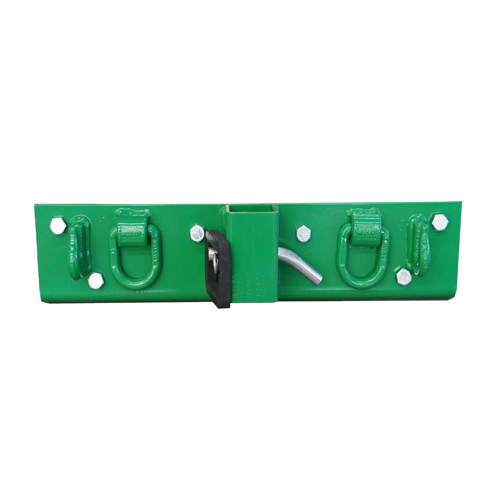 attachMan Green Bolt-on Tractor Grab Hooks with 2" Receiver - Compatible with John Deere Compact Tractors