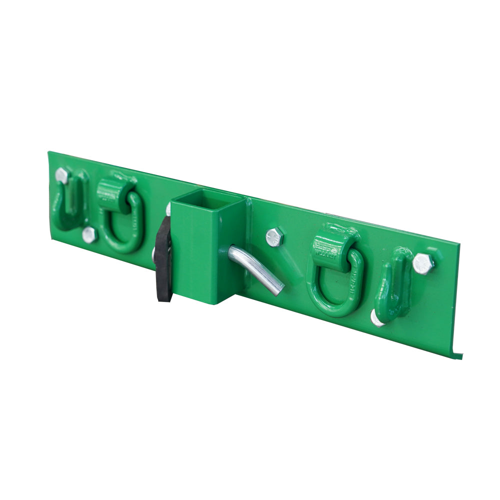 attachMan Green Bolt-on Tractor Grab Hooks with 2" Receiver - Compatible with John Deere Compact Tractors