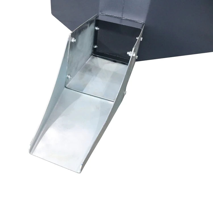 Skid Steer 1/2 Yard Cement and Concrete Bucket Attachment with Spout - Universal Quick Tach