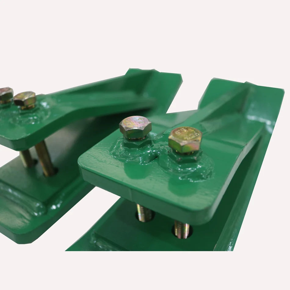 Tractor Bucket Protector, 2pcs Edge Protector, 11" Long Turf Tamer Skid Protector, Heavy Duty Steel Bucket for Removal, Spreading Gravel, L-shaped Socket Wrench