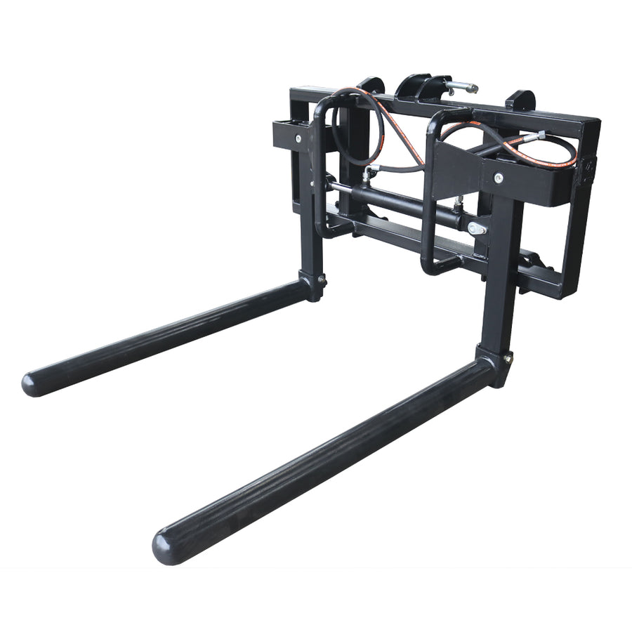 Hydraulic Single Round Bale Lifter & Squeezer - Heavy Duty Bale Handler with SMS Brackets