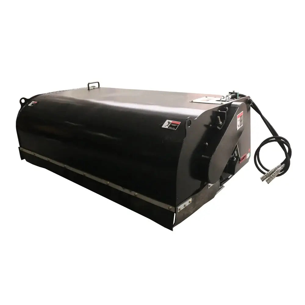 83" Hydraulic Pickup Box Broom Sweeper, Universal Skid Steer Quick Attach