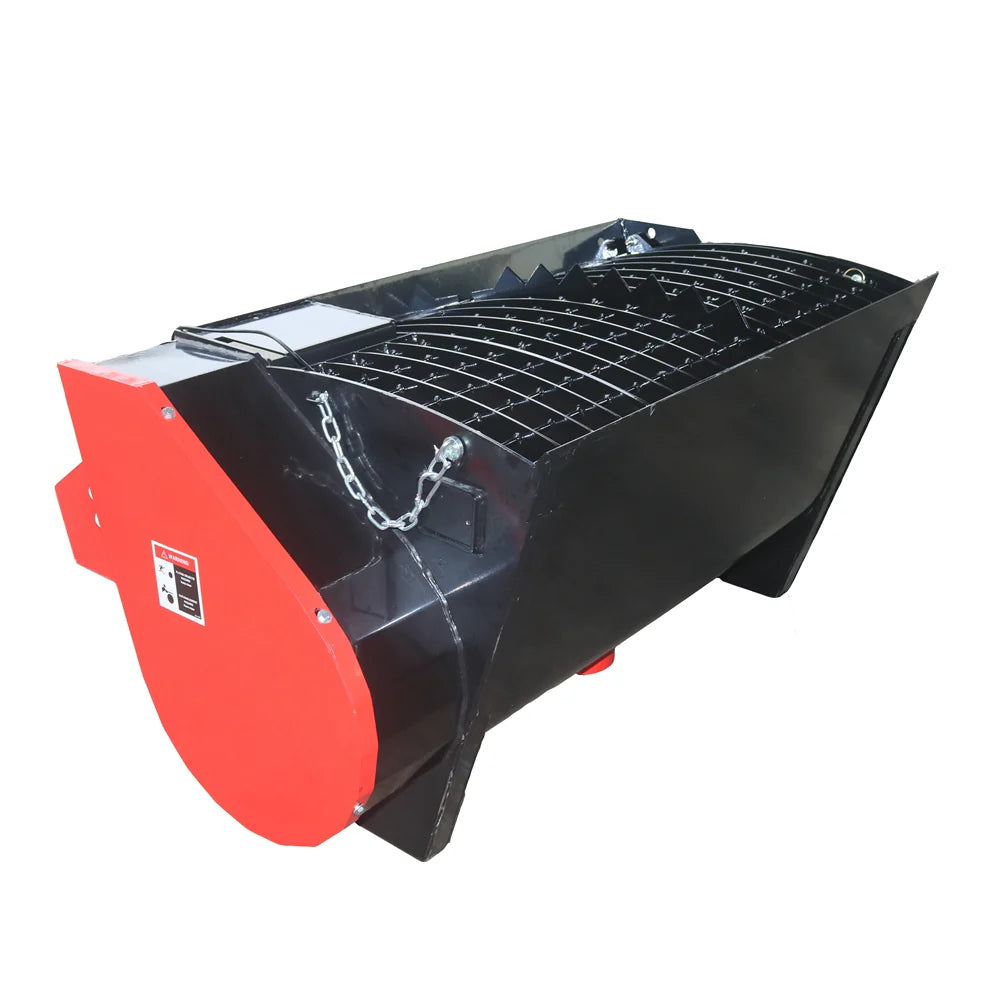 280Lt Skid Steer Concrete Mixer Bucket Attachment - Universal Quick Tach - Hardox Steel