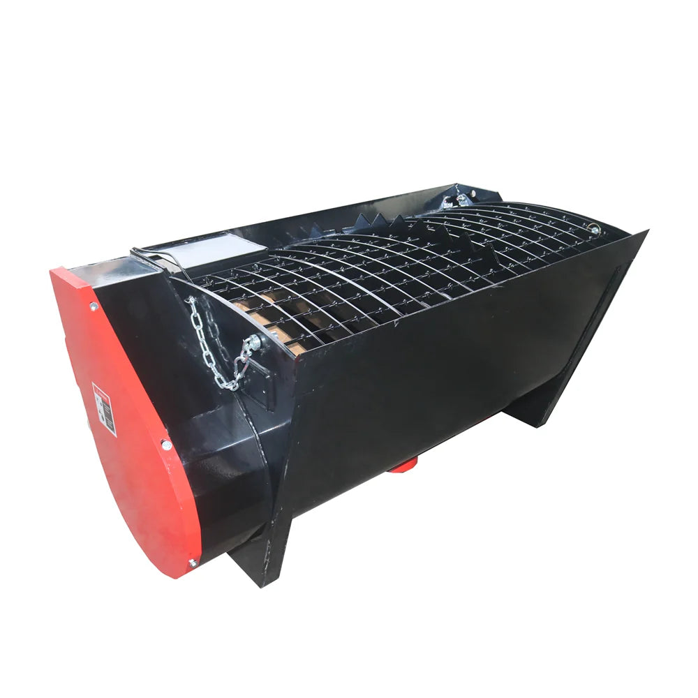 280Lt Skid Steer Concrete Mixer Bucket Attachment - Universal Quick Tach - Hardox Steel