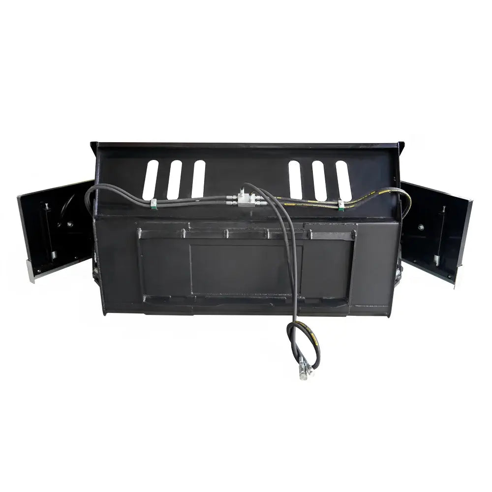 91" Skid Steer Snow Bucket with Hydraulic Wings, Heavy-Duty Snow Removal Attachment