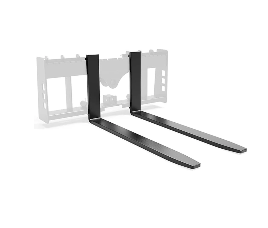 3300 lbs Capacity Fully Forged Pallet Fork Blades - 4" x 1.37" x 42" (Pair)